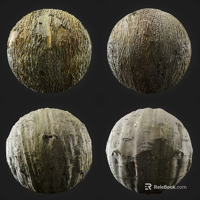 Four Different Sports Equipment Balls With Varied Textures And Surfaces 3d model 