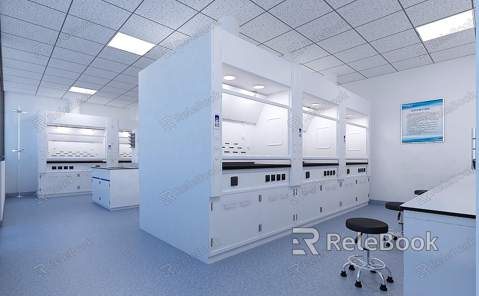 Food Company Laboratory Physical and Chemical Pre-treatment Room model