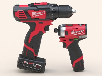 electric drill electric drill impact driver impact drill 3d model