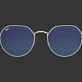 Elegant Silver Frame Blue Lens Oval Sunglasses Modern Jewelry Accessory Design