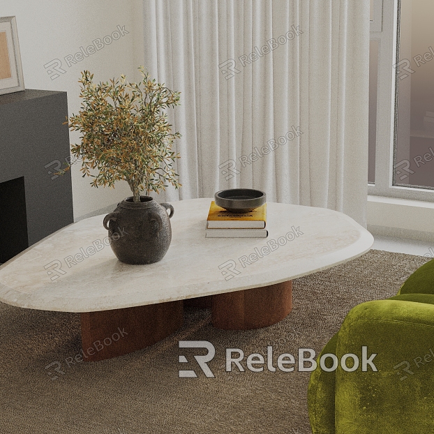 Modern coffee table model