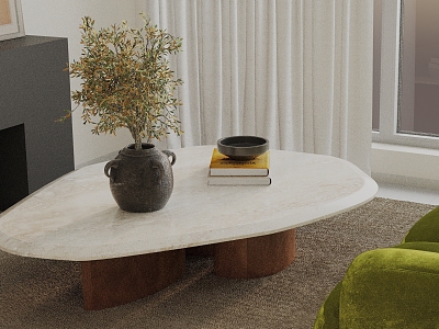 Modern coffee table model