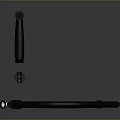 Modern Black Kitchen Faucet With Flexible Hose And Single Handle Design