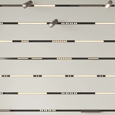 Downlights And Spotlights With Modern Design Various Styles For Home Ceiling Lighting Solutions 3d model