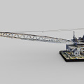 Industrial LOFT crane wharf road crane 3d model