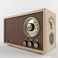 TECSUN Retro Style Wooden Radio With Control Knobs And Dials