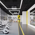 Yoga Studio With Mats Ballet Barres In Bright Space