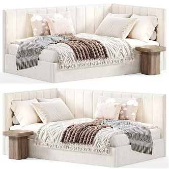 Sofa bed Fabric sofa bed Fabric children's bed 3d model