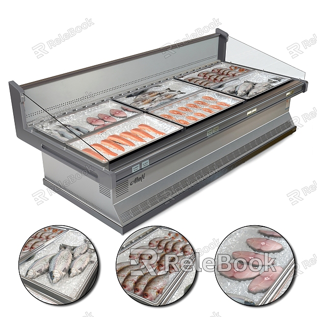 Modern Freezer Supermarket Seafood Freezer model