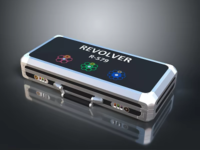 Revolver 95 Kitchen Appliance With Colorful Function Icons And Sturdy Metal Casing Design 3d model