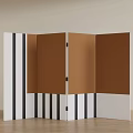 Screen Rear Screen Folding Screen 3d model