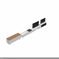Various Styles TV Cabinet With White Black Colors Wooden Elements And Drawers