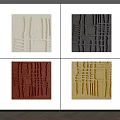 Four Colored Square Decorative Panels With Textured Grid Patterns Design