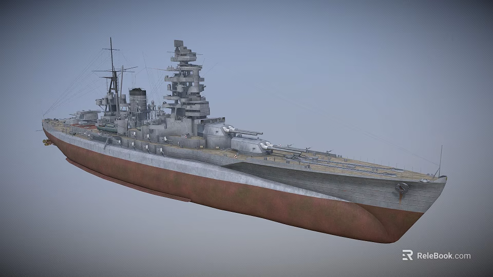 Luxury Gray And Brown Hull Yacht Featuring Upper Deck Structure And Classic Design 3d model 