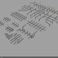3D Rendered Metal Structure Equipment Featuring Industrial Brackets Frames And Components