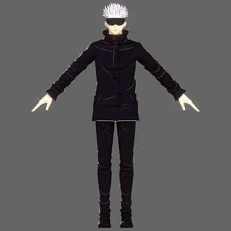Modern Cartoon Man Modern Animation Cartoon Character Men Clothes Fashion 3d model
