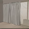 Light Modern Fabric Curtain And Blinds For Elegant Interior Living Space