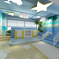 Modern Swimming Pool Children's Swimming Center 3d model