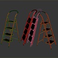 Mobile Iron Frame Mobile Iron Ladder Mobile Ladder Outdoor Articles Realistic 3d model