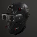 Game character sci-fi helmet mechanical helmet combat helmet 3d model