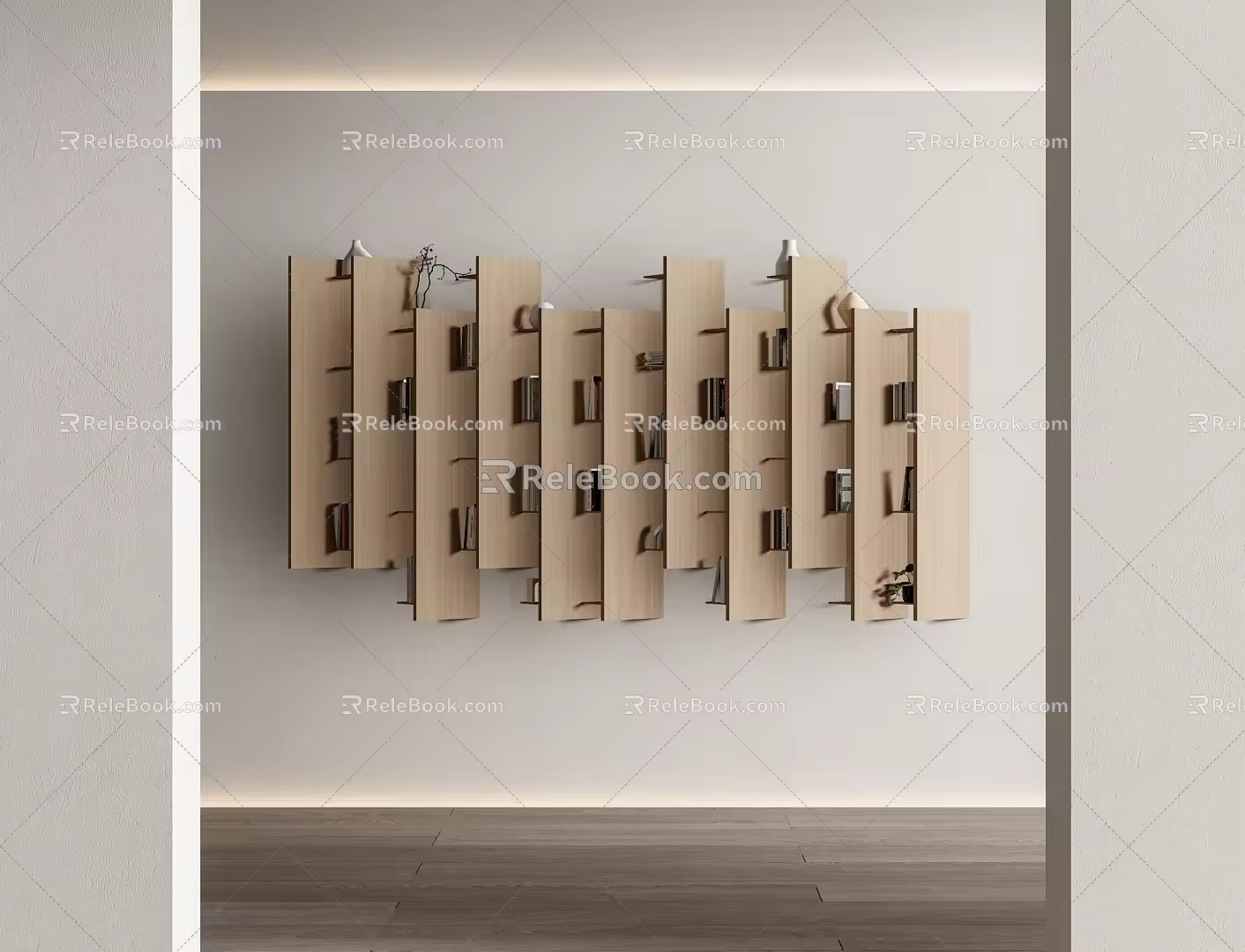 Storage Rack Bookshelf Decorative Rack 3d model