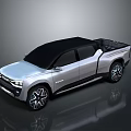 Modern Silver Black Pickup Truck With Sleek Design Open Bed And Alloy Wheels