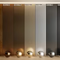 Wall Panels With Various Colors Showcase For Interior Decoration And Design