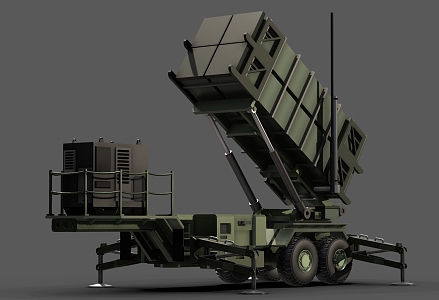 Air Defense Missile Launching System Vertical Launching Unit Military Equipment 3d model