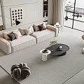 Modern Sofa Coffee Table Combination Sofa Coffee Table 3d model