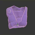 Purple Daily Life Neck Shoulder Heating Pad With Zipper Design And Soft Material
