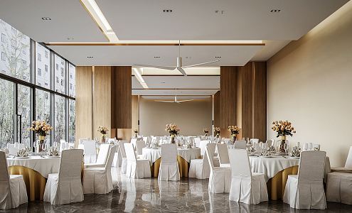 Modern Ballroom 3d model