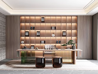 New Chinese Tea Room 3d model