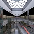 Modern shopping mall hall complex pick empty public space 3d model