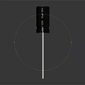 Black Cylindrical Household Item With Metal Pins For Daily Use Applications