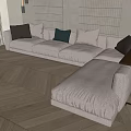 Modern corner sofa 3d model