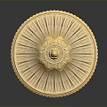Golden Decorative Trophy With Ornate Lid Intricate Handles And Detailed Base