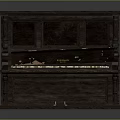 Vintage Wooden Upright Piano With Carved Details And Keyboard Pedals