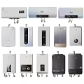 Various Modern Home Electrical Appliances With Different Water Heater Styles And Models