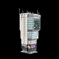 Future Architecture Futuristic Design With Glass Facade Vertical Structure And Tech Elements 3d model