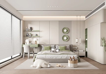 Modern Children's Room Universal Children's Room Boys Room Girls Room Children's Bed 3d model