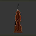 Ancient Weapons Arranged on Wooden Rack with Spear Sword Axe and Shield