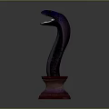 snake cobra venomous snake python reptile cold-blooded animal reptile 3d model