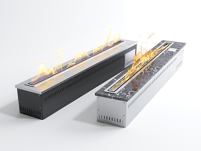 Electronic fireplace Modern fireplace 3d model