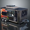 Food Truck Food Vending Vehicle Mobile Food Truck Mobile Vendor Mobile Vendor Car Dining Car Mobile Dining Car 3d model