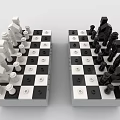 Lego toy chess play chess 3d model