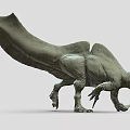 Realistic 3D Dinosaur Model With Long Tail And Clawed Feet Design 3d model