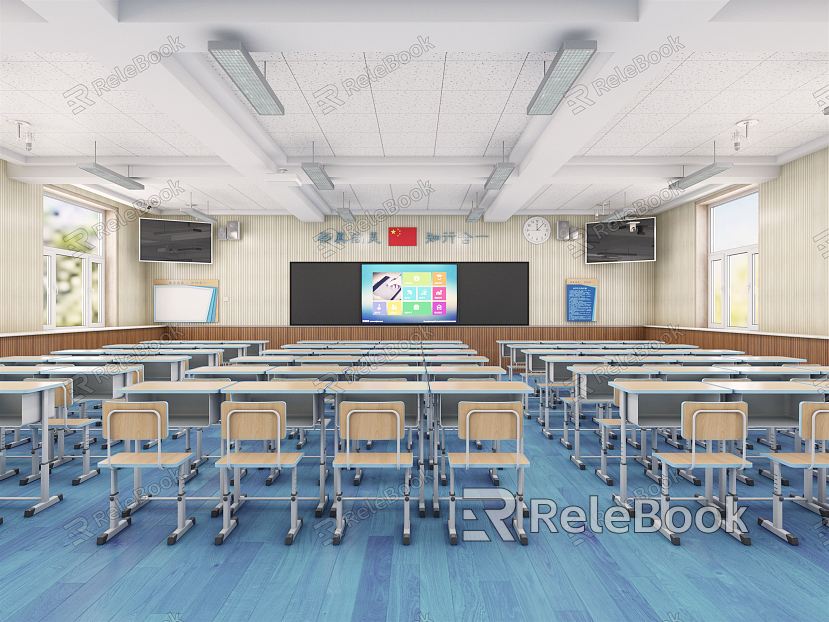 Modern Classroom Recording and Broadcasting Classroom model