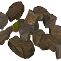 Natural Brown Rockery Stones With Irregular Shapes For Garden Landscape Decoration