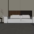 Modern double sofa 3d model