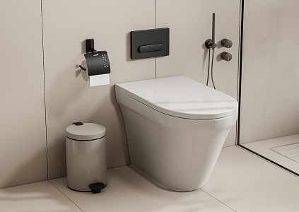 Smart toilet 3d model